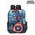 Mochila Escolar Capitão América Costas Kit Lancheira+Estojo - Imagem 5
