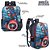 Mochila Escolar Capitão América Costas Kit Lancheira+Estojo - Imagem 2