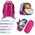 Kit Mochila Infantil Escolar Pequena Sereia Ariel C Rodinha - Imagem 6