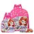 Kit Mochila Escolar Pequena Princesa Sofia Desenho Costas - Imagem 1