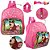 Kit Mochila Escolar Creche Masha E O Urso Menina Rosa Costa - Imagem 2