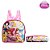 Kit Mochila Escolar Pequena Princesas De Costas Rosa - Imagem 5