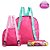 Kit Mochila Escolar Pequena Princesas De Costas Rosa - Imagem 6