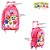 Kit Mochila De Rodinha Infantil Escolar Baby Shark Rosa - Imagem 2