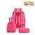 Kit Mochila De Rodinha Infantil Escolar Baby Shark Rosa - Imagem 4