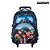 Mochila Escola Grande Minecraft Rodinha Lancheira+Estojo - Imagem 5