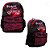 Mochila Escolar Infantil Black Pink Xoxo Grande Costas - Imagem 2