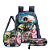 Mochila Escolar Infantil Dragon Ball Costas Lancheira+Estojo - Imagem 1