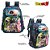 Mochila Escolar Infantil Dragon Ball Costas Lancheira+Estojo - Imagem 2