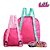 Kit Mochila Escolar Pequena LOL Menina Rosa Mini Costa - Imagem 6