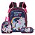 Mochila Escolar Infantil Unicórnio Roxa Lancheira+Estojo - Imagem 1