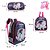 Mochila Escolar Infantil Unicórnio Roxa Lancheira+Estojo - Imagem 4