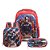 Mochila Escolar Vingadores Marvel Meninos Lancheira+Estojo - Imagem 1