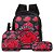 Mochila Escolar Naruto Akatsuki Costas Kit Lancheira+Estojo - Imagem 1