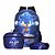 Mochila Escolar Bolsa Sonic O Filme Lancheira+Estojo Costas - Imagem 1