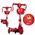 Patinete Infantil 3 Rodas Vermelho Compacto com Cestinha - Imagem 1
