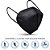 10 Máscaras Respiratórias KN95 Preta WWDoll 5 Camada Anvisa - Imagem 2
