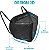 10 Máscaras Respiratórias KN95 Preta WWDoll 5 Camada Anvisa - Imagem 6