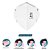 10 Máscaras Descartáveis 3M Dobrável PFF2(S) Branca com Clip - Imagem 3