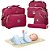 Kit Bolsa Maternidade Grande Bebê Natura Impermeável Pink - Imagem 1