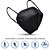 Caixa com 50 Unidades de Máscaras Kn95 Premium Pretas WWDoll - Imagem 2
