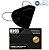 Caixa com 50 Unidades de Máscaras Kn95 Premium Pretas WWDoll - Imagem 1