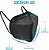 Caixa com 50 Unidades de Máscaras Kn95 Premium Pretas WWDoll - Imagem 6