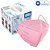 10 Máscaras KN95 Descartáveis Rosa WWDoll com Filtro Clipe p - Imagem 1