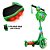 Patinete Infantil Patrulha Canina Verde 3 Rodas Ajustável - Imagem 5