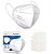 1Un Máscara Descartável Branca KN95 WWDoll Código Anvisa - Imagem 1