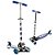 Patinete de Menino Brinquedo 4 Rodas Azul C Ajuste de Altura - Imagem 1
