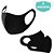 Máscaras Não Descartáveis de Neoprene Preta Unissex 3 un - Imagem 3