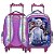Kit Mochila Infantil Escolar Frozen 2 Disney Com Rodinhas - Imagem 6