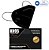 Caixa com 100 Unidades de Máscaras Kn95 Premium Pretas - Imagem 1