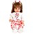 Boneca Bebê Reborn Girafinha Menina 48cm - 100% Silicone - Imagem 4