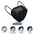 Kit 10 Máscaras Descartáveis KN95 PFF2 Preta com Clip Nasal - Imagem 3