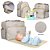 Kit Mala Mochila Saida Maternidade Bebe Menina Menino Luxo - Imagem 7