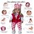 Boneca Menina Realista Girafinha com Roupa de Girafa 8 Itens - Imagem 6