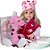 Boneca Menina Realista Girafinha com Roupa de Girafa 8 Itens - Imagem 1