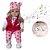 Boneca Menina Realista Girafinha com Roupa de Girafa 8 Itens - Imagem 3