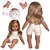 Boneca Menina Realista Girafinha com Roupa de Girafa 8 Itens - Imagem 4