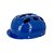 Equipamento De Proteção Capacete De Plástico Azul Ajustável - Imagem 1