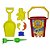 Brinquedo Infantil Kit Balde Vermelho Big Praia Big Star - Imagem 4