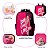 Kit Mochila Feminina de Costas Barbie Rosa com Acessórios - Imagem 4