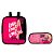 Kit Mochila Feminina de Costas Barbie Rosa com Acessórios - Imagem 9