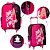 Mochila Feminina Escolar Barbie Rosa de Rodinha + Brindes - Imagem 2