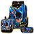 Mochila Masculina Batman de Costas + Kit Lancheira e Estojo - Imagem 1