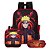 Mochila Masculina Anime Naruto de Costas + Lancheira Escolar - Imagem 1