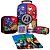 Kit Mochila Masculina Rodas Vingadores com Lancheira 6 Itens - Imagem 7