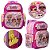 Mochila Feminina Infantil LOL com Lancheira Estojo Costa - Imagem 2